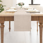 Soft Caddice Faux Linen 2 Side Table Runner, eco-Friendly Fabric Handcrafted by NATUS+WEAVER