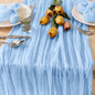Light Blue Cheesecloth Table Runner by MLMC