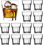 QAPPDA Whiskey Glasses 8 oz, Cocktail Glass Whiskey Shot Glasses Set by QAPPDA
