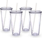Zukro Clear Double Wall Plastic Tumbler by ZukroDrinkware