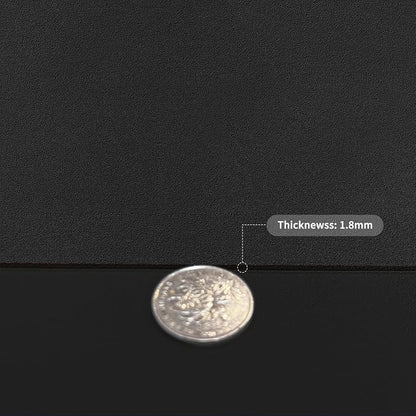 Leather Table Cover,1.8mm Thick,24x24 Inch Table Protector,Table Cover Protector,Table Top Protector,Table Protector Pad.(Black+Black,24x24)