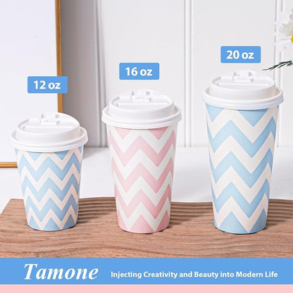 Tamone 100 PACK 12OZ Disposable Coffee Cups - Image 4