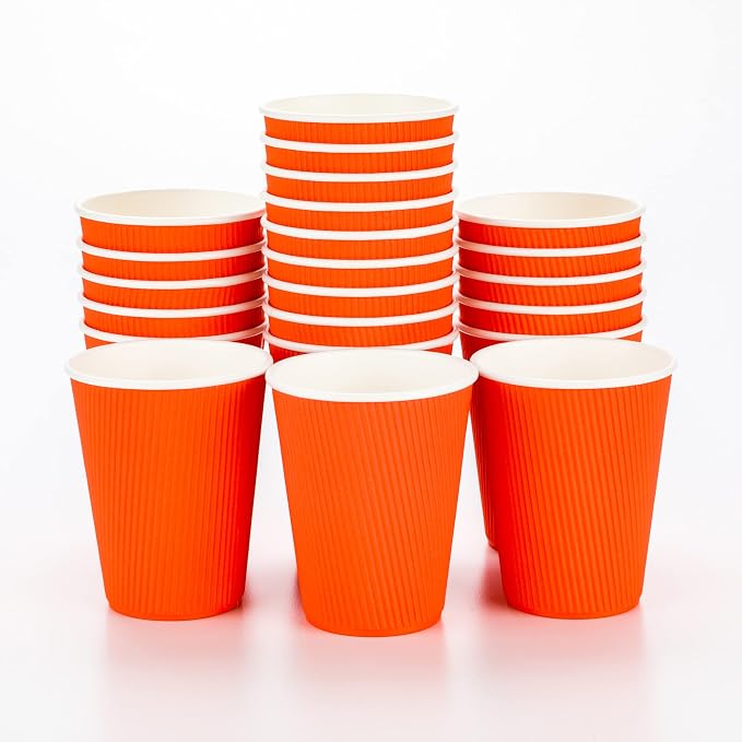 Restaurantware-12 Ounce Disposable Coffee Cups, 500 Double Wall Hot Cups by Restaurantware