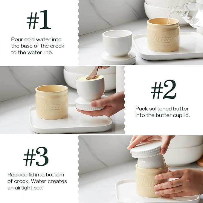 DOWAN Butter Dish, French Butter Crock - Image 4