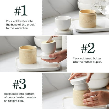 DOWAN Butter Dish, French Butter Crock - Image 4