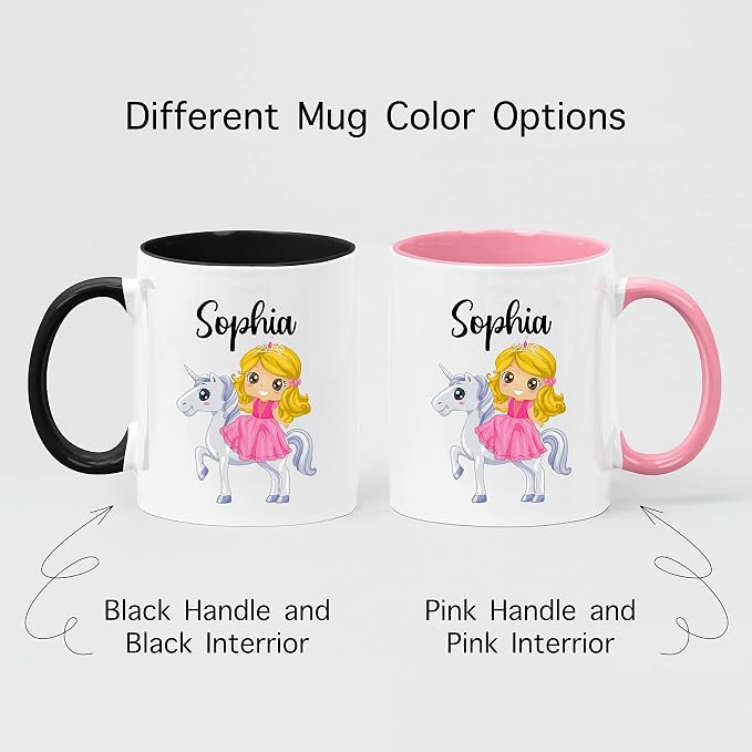 Personalized Mug for Kids, Girls | Customized Hot Chocolate, Coffee & Tea Cup | - Image 4