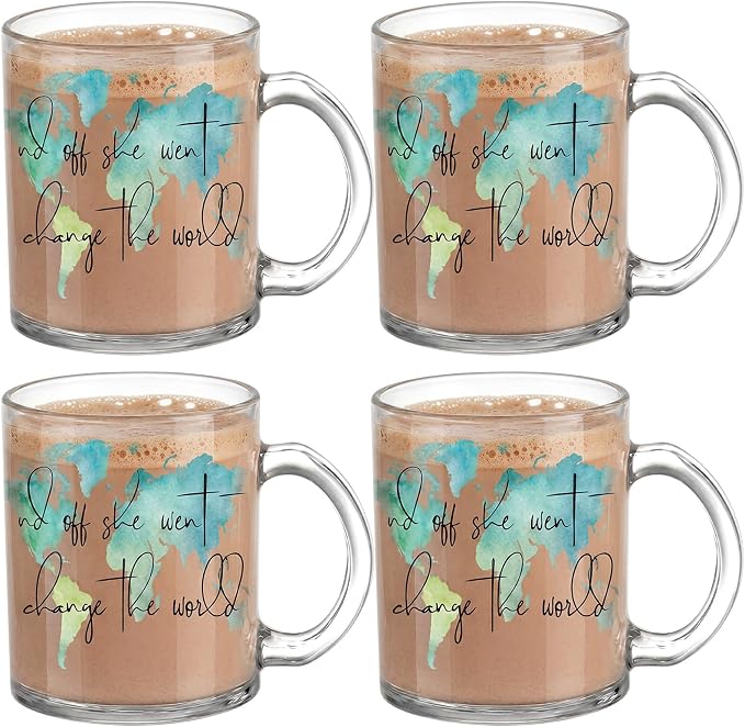 Tioncy 4 Pcs Graduation Gifts 2026 She Went Change The World Coffee Mugs 12 oz by Tioncy