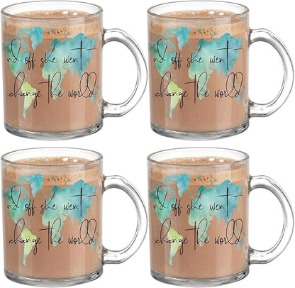 Tioncy 4 Pcs Graduation Gifts 2026 She Went Change The World Coffee Mugs 12 oz by Tioncy
