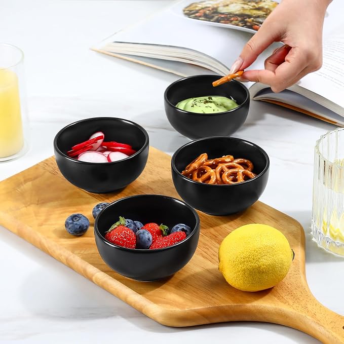 Selamica Ceramic Ice Cream Bowls, 12 oz Small Bowls Set of 6, 4.7 Inch Ceramic - Image 6