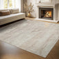 Washable Rugs 8x10 Area Rugs for Living Room - Modern Abstract Rugs for Bedroom,Dining Room,Large Soft Low Pile Carpet with Non Slip Rubber Backing,Neutral Accent Nursery Rug- Yello Brown