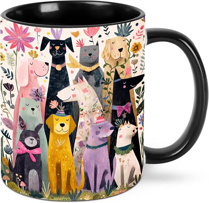 FyLybois Dog Coffee Mug 11 Ounce Mugs Ceramic Tea Cup Drinking Water Cups | by FyLybois