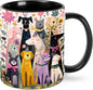 FyLybois Dog Coffee Mug 11 Ounce Mugs Ceramic Tea Cup Drinking Water Cups | by FyLybois