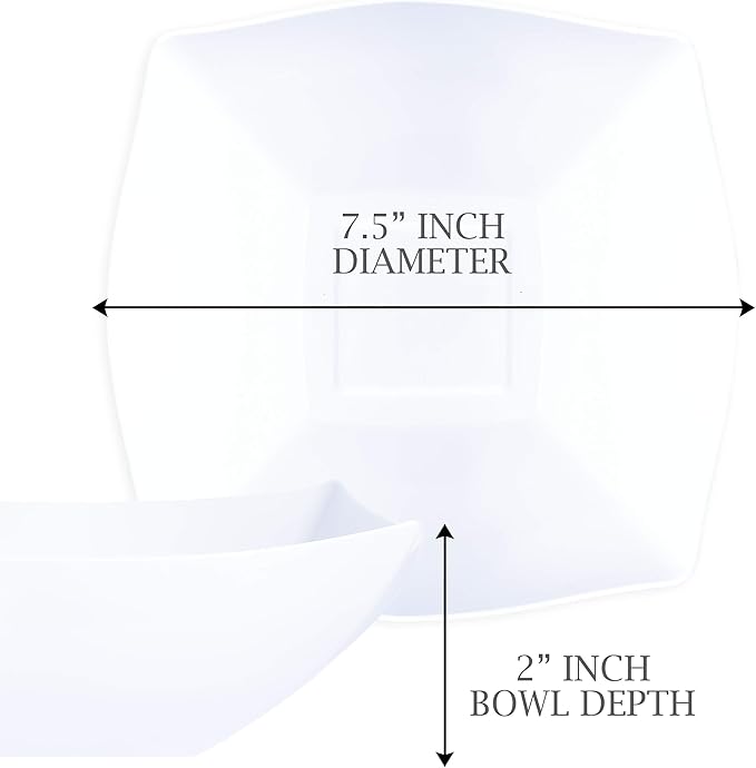 PLASTICPRO Disposable 32 ounce Square Serving Bowls, Party Snack or Salad Bowl - Image 5