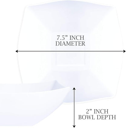 PLASTICPRO Disposable 32 ounce Square Serving Bowls, Party Snack or Salad Bowl - Image 5