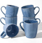 famiware Aurora Coffee Mugs, 14oz Mug Set of 6, Stoneware Mug, Cups by Famiware