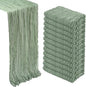 12 Pack Sage Green Cheesecloth Table Runner 10Ft Gauze Cheese Cloth Table by Heneger