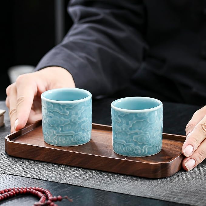Ceramic Espresso Cups Set of 2 or 4-3oz Demitasse Cups - Image 6