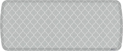 GelPro Elite Premier Anti-Fatigue Kitchen Comfort Floor Mat, 20x48, Lattice Light Grey Stain Resistant Surface with Therapeutic Gel and Energy-Return Foam for Health & Wellness