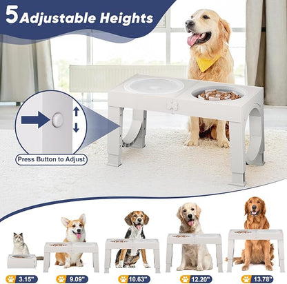 XIAZ Elevated Dog Bowls Large Breed Raised Dogs Bowl Stand Large/Medium Sized - Image 2