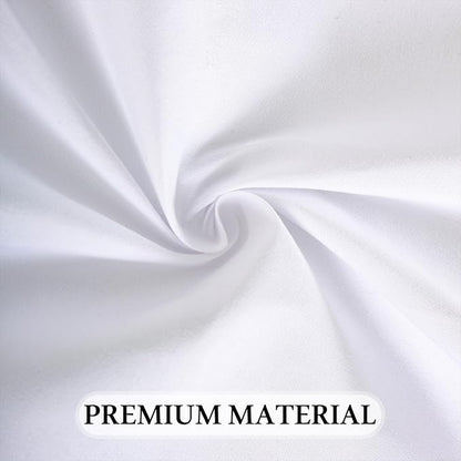 8 Pack White Tablecloth 60 x 102 Inch Rectangular Table Cloth for 6 Foot Rectangle Tables, Wrinkle Resistant Washable Polyester Fabric Table Covers for Wedding Party Banquet Buffet and Camping