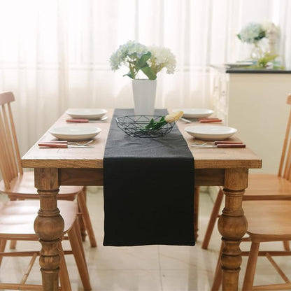 Dinning Table Runner Made by Thick Fabric 12 x 36 Inches Farmhouse Kitchen by NATUS+WEAVER