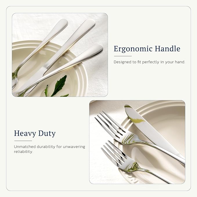 Astercook Silverware Set 48-Piece Flatware - Image 2