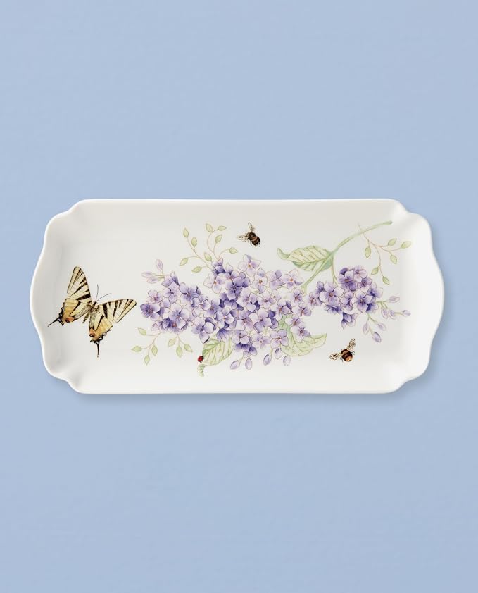 Lenox Serving Tray, Butterfly Meadow Everyday Rectangular Serving Tray - Image 3
