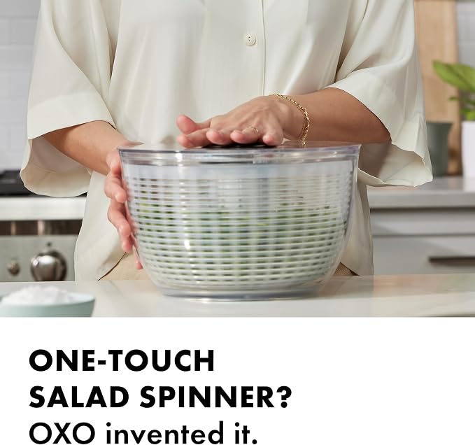 OXO Good Grips Salad Spinner | Lettuce Spinner | Fruit Washer | Fruit Washing - Image 4