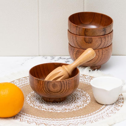 Handmade Wood Bowl, for Rice, Decoration - Image 7