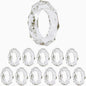 ALPHA Living HOME Transparent Acrylic Napkin Rings by ALPHALivingHOME