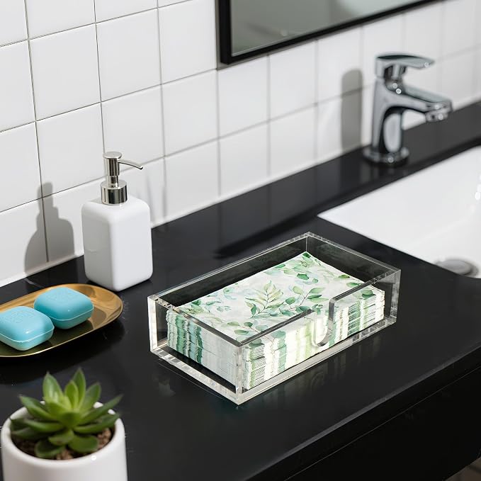 LotFancy Napkin Holder, Acrylic Napkin Holder - Image 4