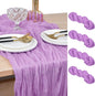 Lilac Cheesecloth Table Runner Cheese Cloth Wedding Birthday Party Decor | 10Ft by Joanlody