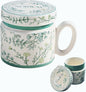 12.9oz Ceramic Coffee Mug with Lid, Flower Patterned Porcelain Mug, Ceramic Tea by HIKIWIN