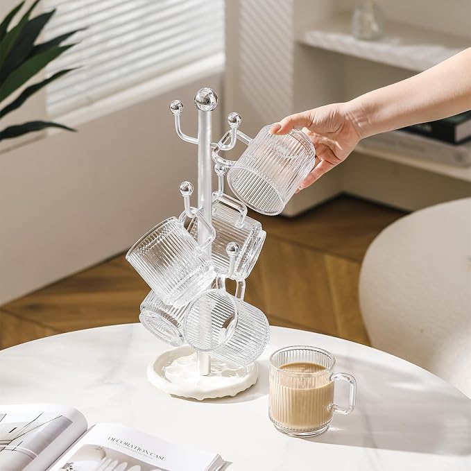 6 High-End Glass Coffee Mugs - Image 6