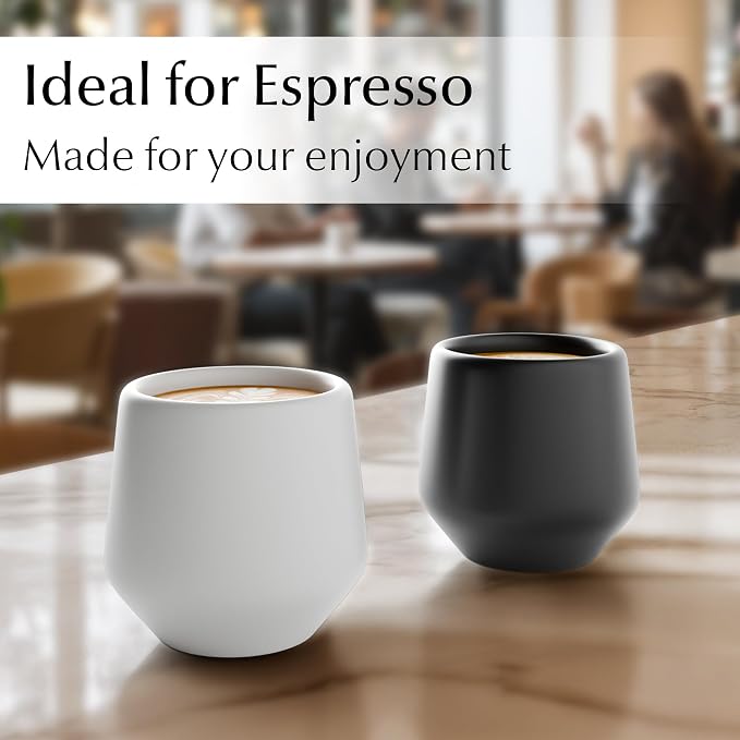 MIAMIO - Espresso Cups Set of 4, Ceramic - Luxe | Ceramic espresso cups - Image 7