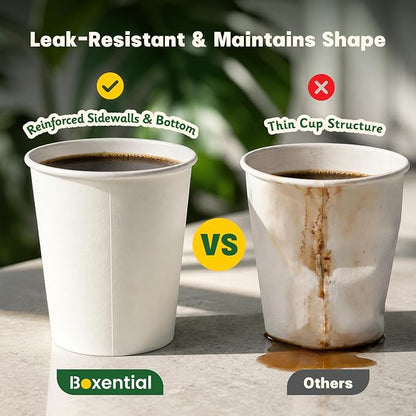 300 Pack 8 oz Paper Coffee Cups - Image 6