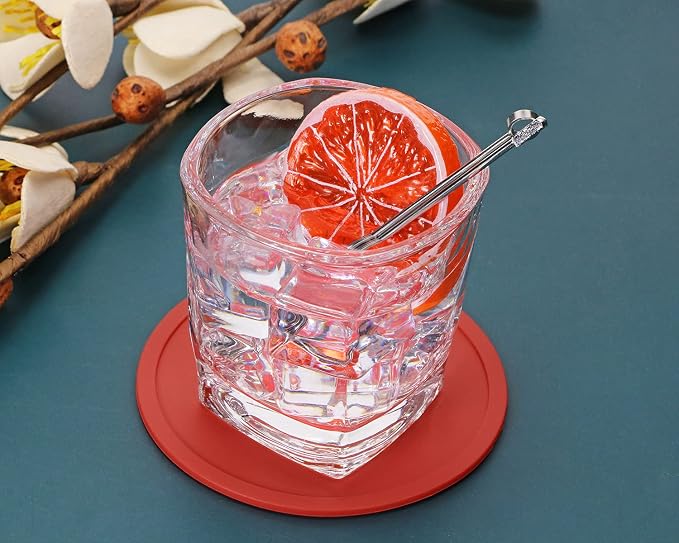 ONLYKXY 3 Pieces 3.93 Inch Silicone Coasters, Round Coasters - Image 5