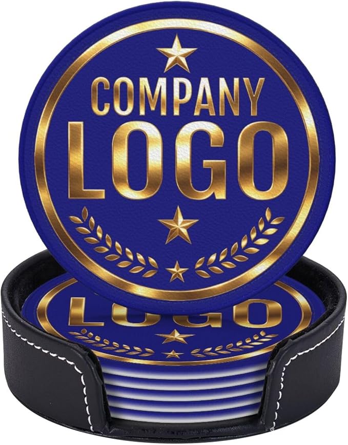 Custom Coaster with Logo by Handmade