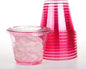 Golden Apple, 9oz-50sets Pink Red Plastic Cups with Clear Flat no Hole lids…