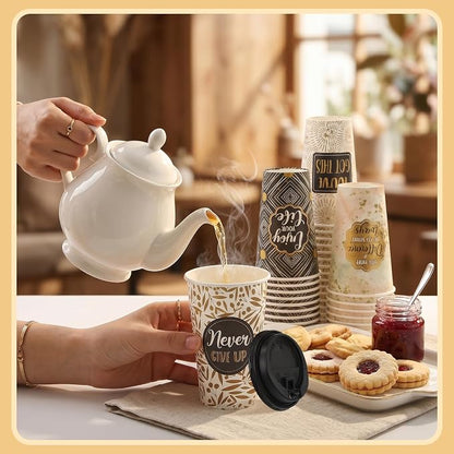 50 Pack 16 oz Disposable Coffee Cups - Image 7