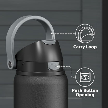 32 oz Insulated Water Bottle for Sports: Meoky Stainless Steel Water Bottle - Image 5