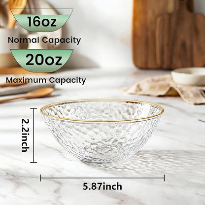 Tinybee 30 Pack Clear Plastic Bowls - Image 2