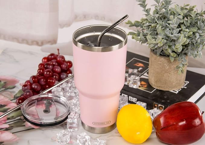 D·S 30oz Sakura Pink Tumbler Double Wall Vacuum Insulated Travel Coffee Mug | - Image 2