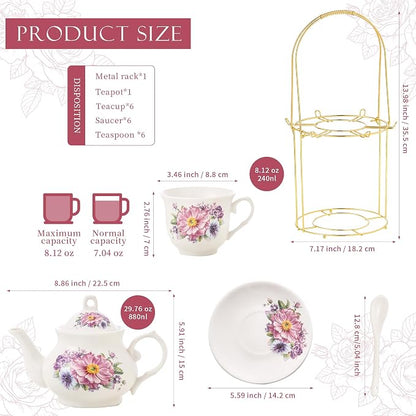20-Pieces Tea Set For Adult - Image 3