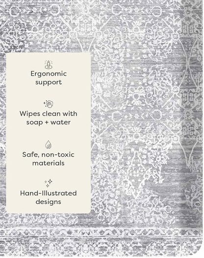 House of Noa Nama Standing Mat – Anti-Fatigue Cushioned Kitchen Mats for Floor | Ergonomic Bounce-Back Foam Kitchen Mats | Anti-Fatigue Mats for Kitchen & Standing | Minerals Quartz | 30" x 72"
