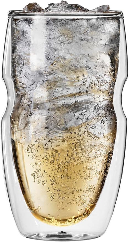 Ozeri Serafino Double Wall Insulated Iced Tea and Coffee Glasses - Image 7