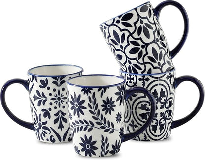 HASENSE 15OZ Coffee Mugs, Ceramic Coffee Mugs Set of 4 by Hasense