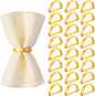 Suream Napkin Rings Set of 24, Stainless Steel Napkin Holder Buckles, by Suream