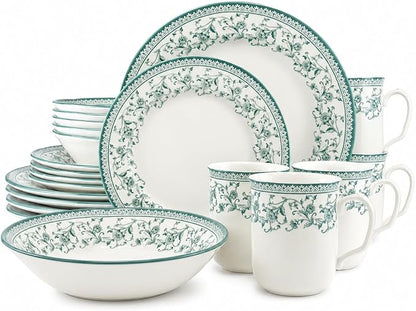 Royal 24-Piece Porcelain Dinnerware Set by TudorEngland