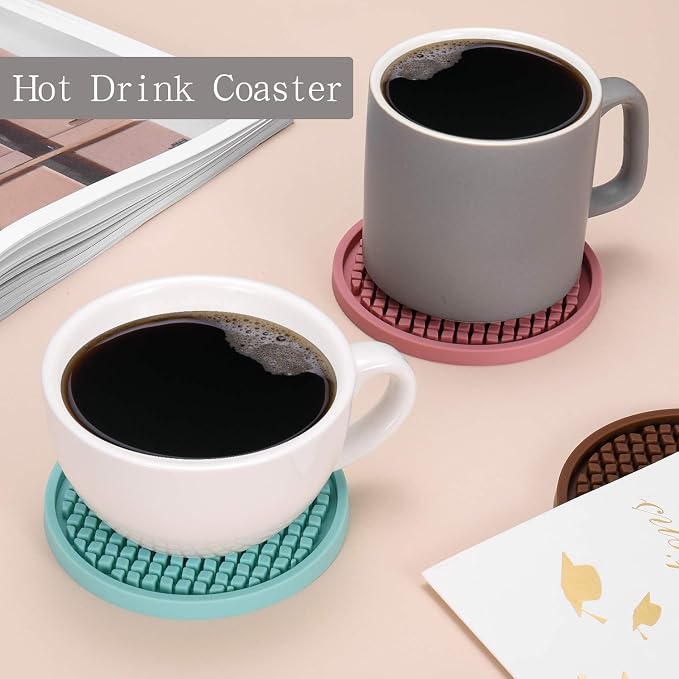 ME.FAN Silicone Coasters Thickened Drink Coasters - Image 5